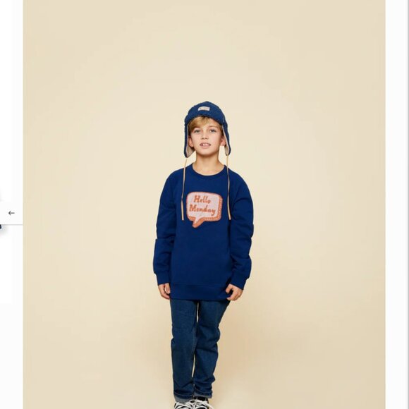 A Monday in Copenhagen blue sweatshirt size 6 yrs - Picture 7 of 8